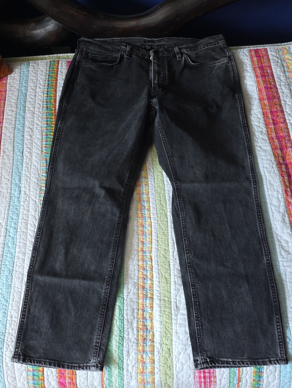 Men's Black Levis 541 Straight-Leg Jeans Size 36x30